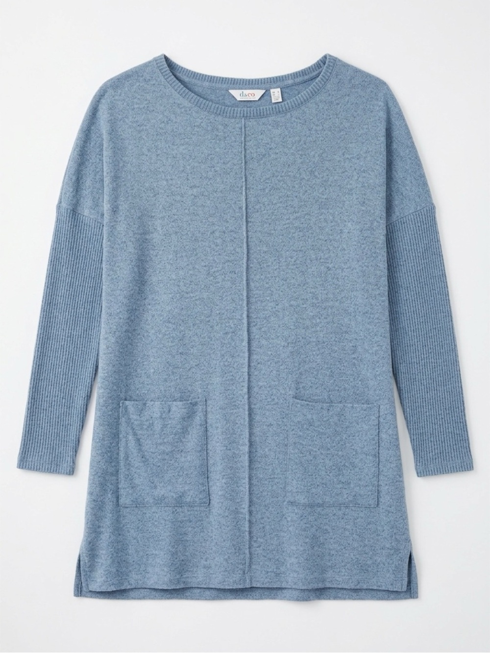 Denim & Co. (d&co) casual knit tunic sweater - Picture 2 of 5